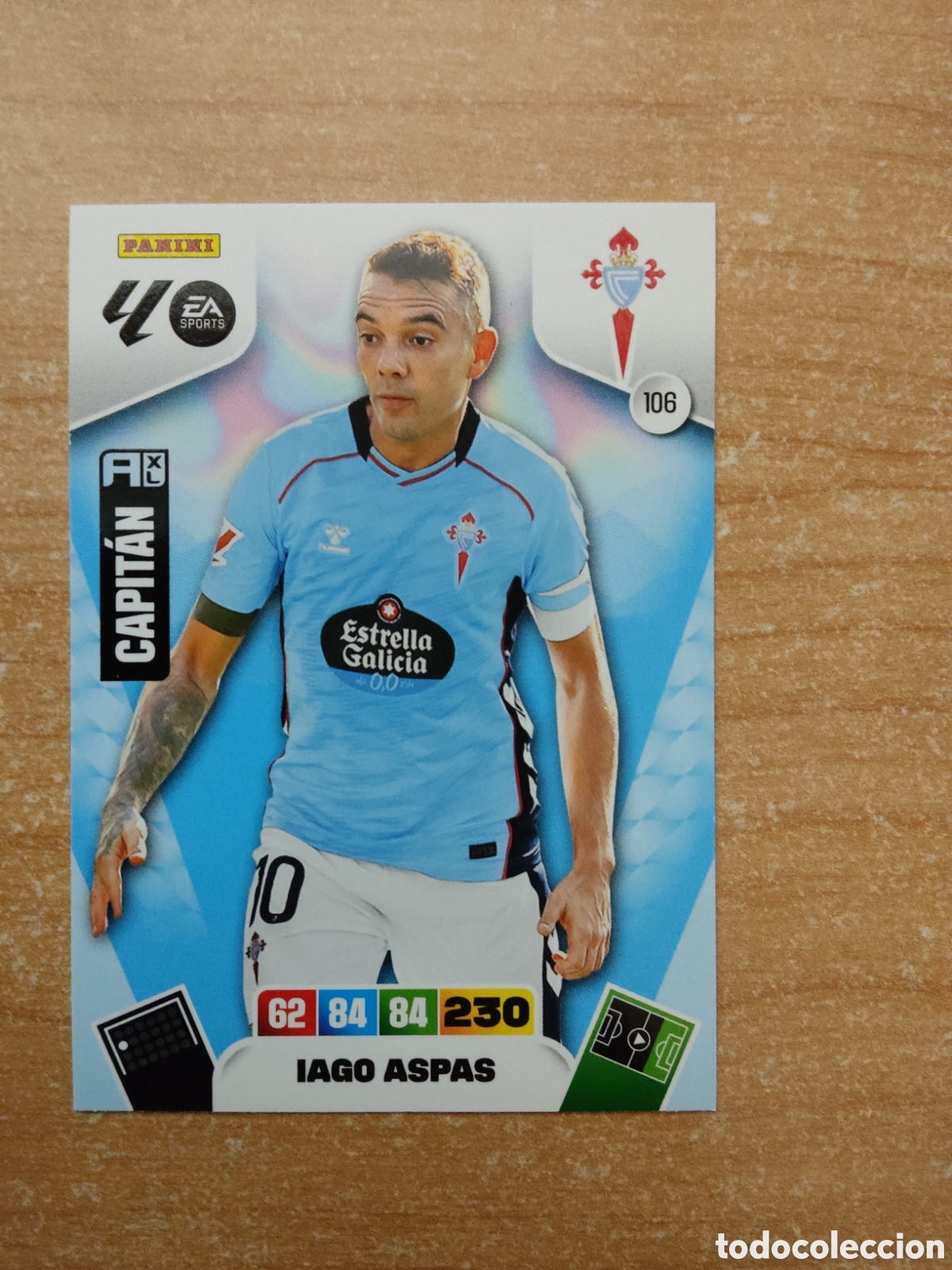Cromos de f&uacute;tbol: 106 IAGO ASPAS CELTA ADRENALYN XL LIGA 2025 2026
