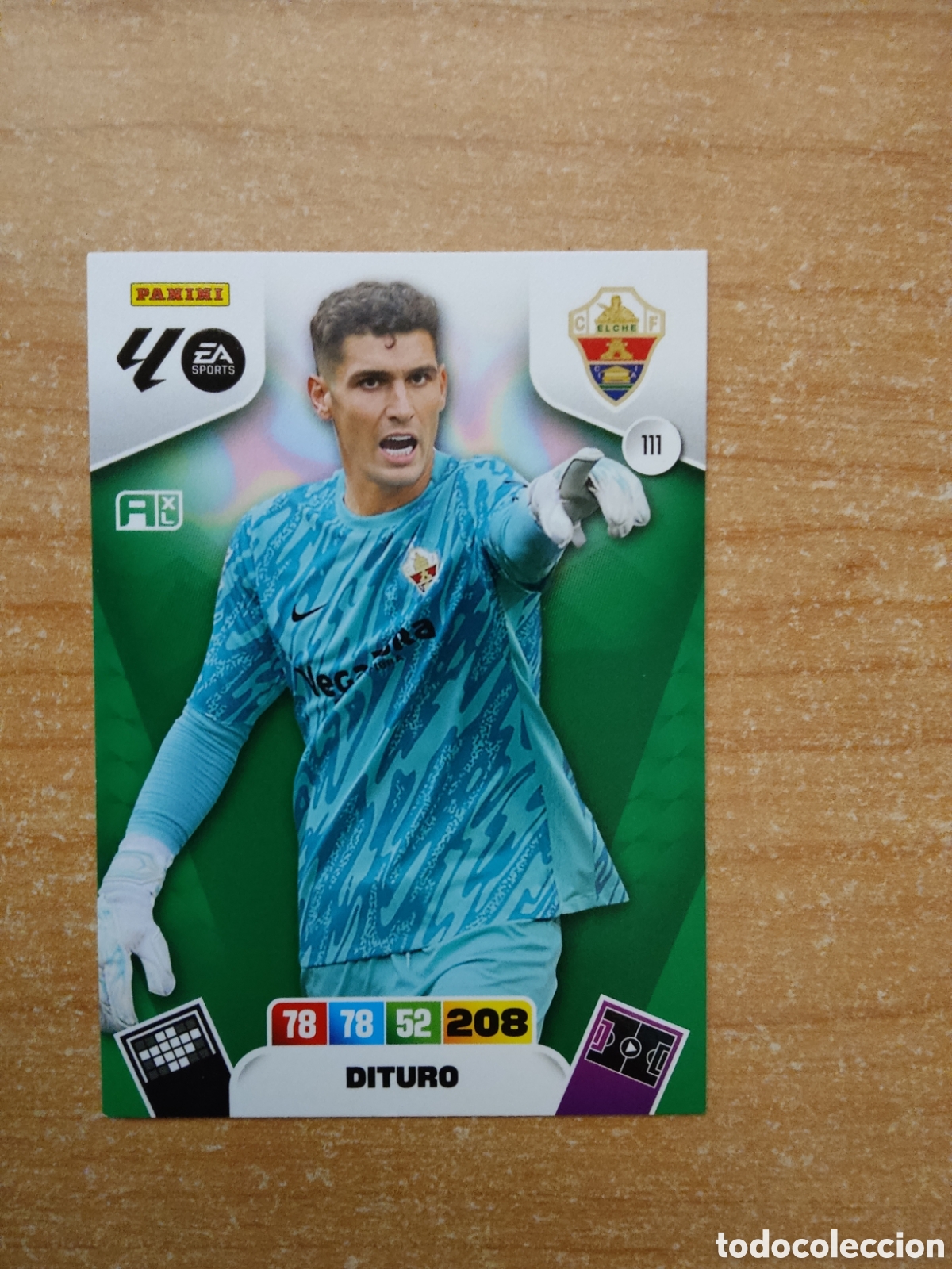 Cromos de f&uacute;tbol: 111 DITURO ELCHE ADRENALYN XL LIGA 2025 2026