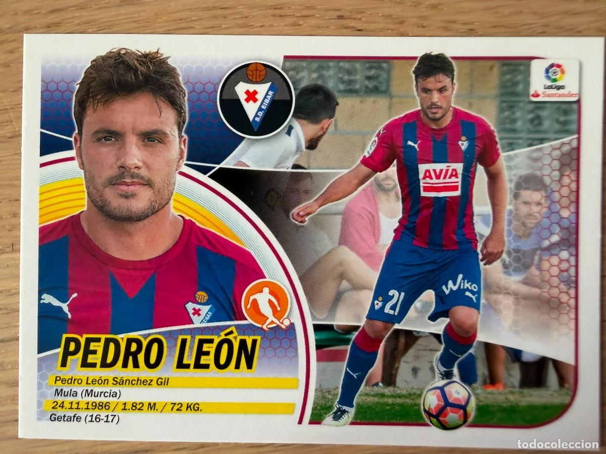 Cromos de f&uacute;tbol: 10 PEDRO LEON EIBAR 2&ordm; EDICION 16 17 2016 2017 LIGA SANTANDER COLECCIONES ESTE SIN PEGAR STICKER