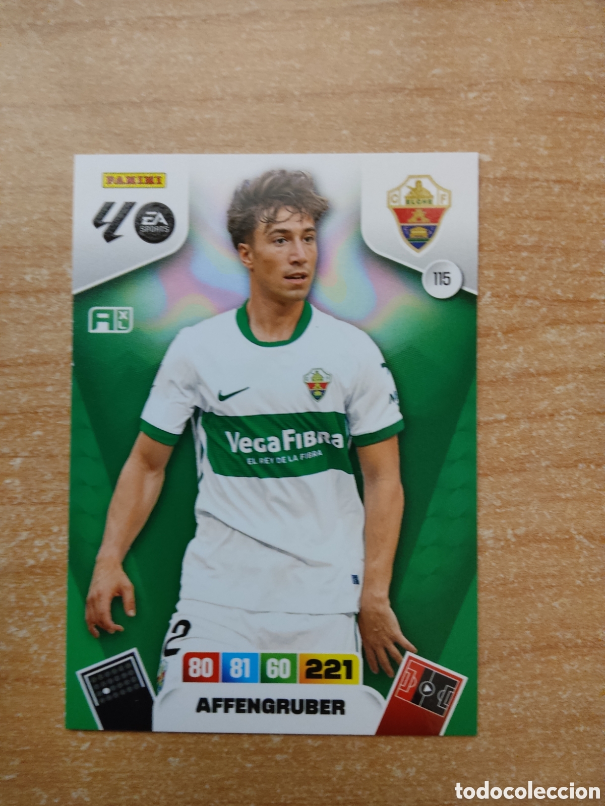 Cromos de f&uacute;tbol: 115 AFRENGRUBER ELCHE ADRENALYN XL LIGA 2025 2026