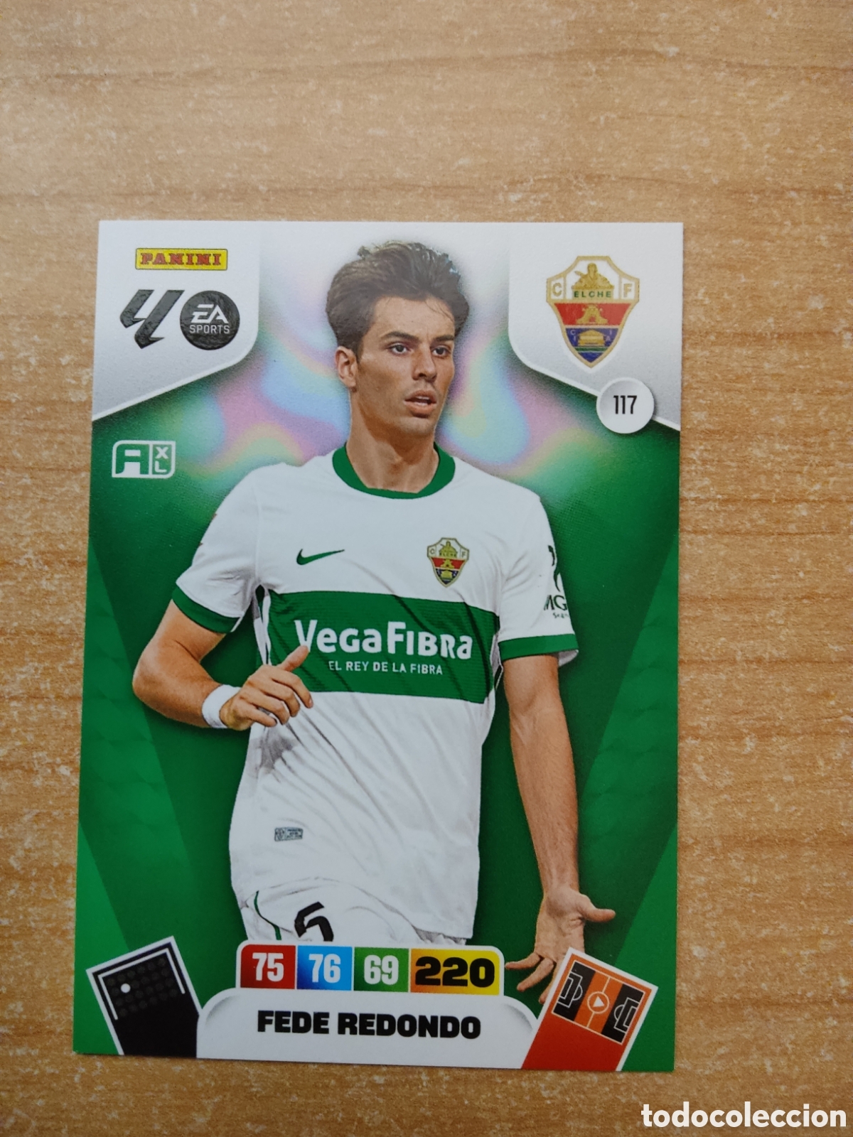 Cromos de f&uacute;tbol: 117 FEDE REDONDO ELCHE ADRENALYN XL LIGA 2025 2026