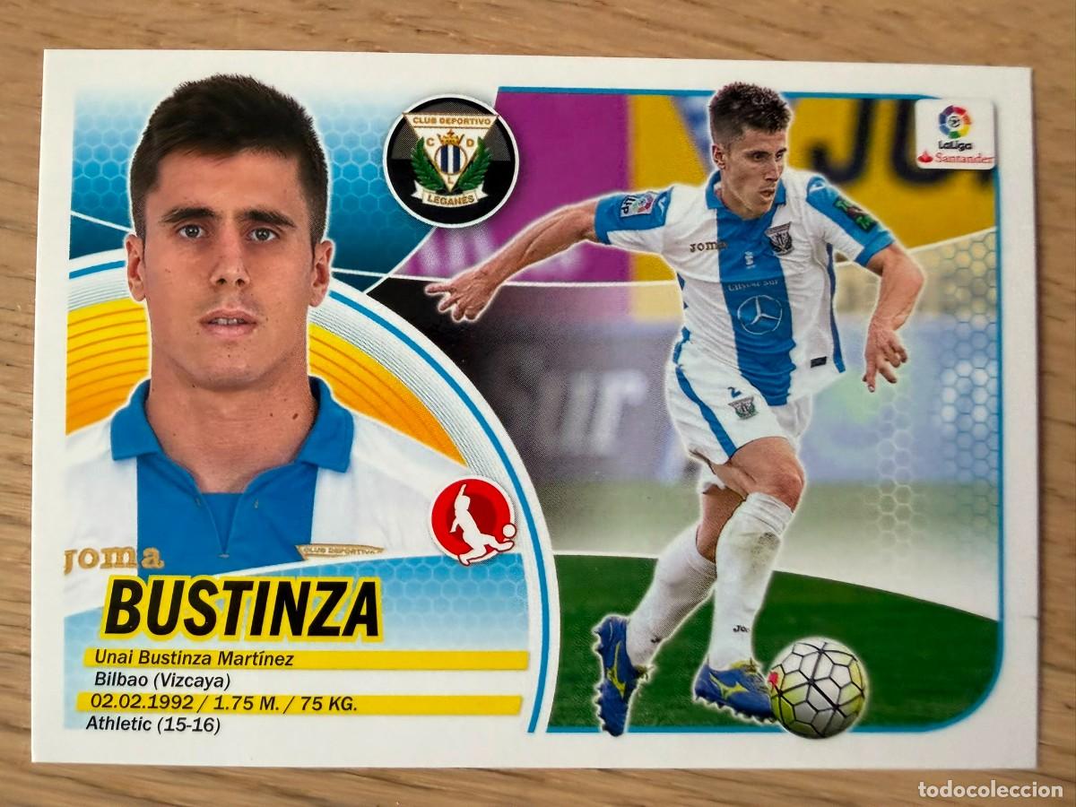 Figurine di Calcio: 4 BUSTINZA LEGANES 2&ordm; EDICION 16 17 2016 2017 LIGA SANTANDER COLECCIONES ESTE SIN PEGAR STICKER
