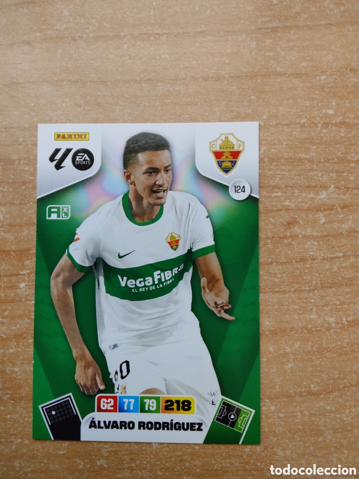 Cromos de f&uacute;tbol: 124 ALVARO RODRIGUEZ ELCHE ADRENALYN XL LIGA 2025 2026