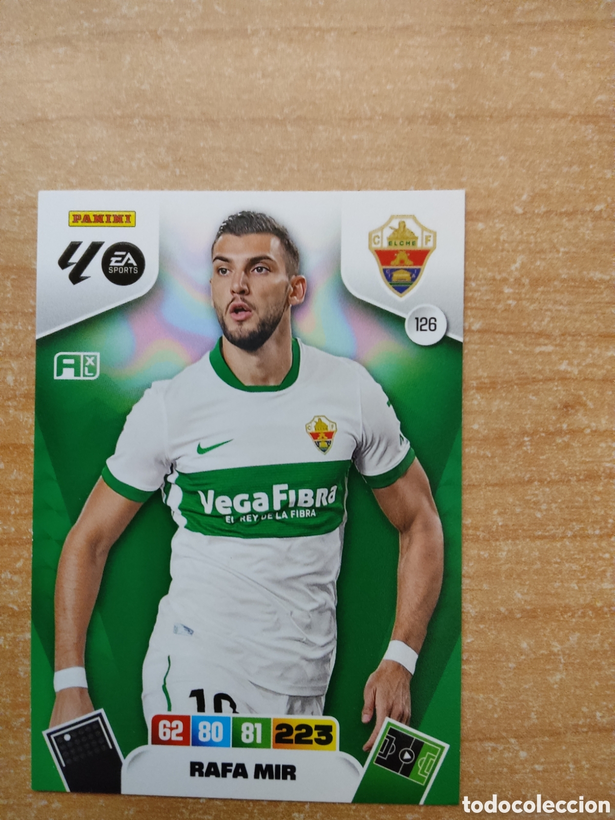 Cromos de f&uacute;tbol: 126 RAFA MIR ELCHE ADRENALYN XL LIGA 2025 2026