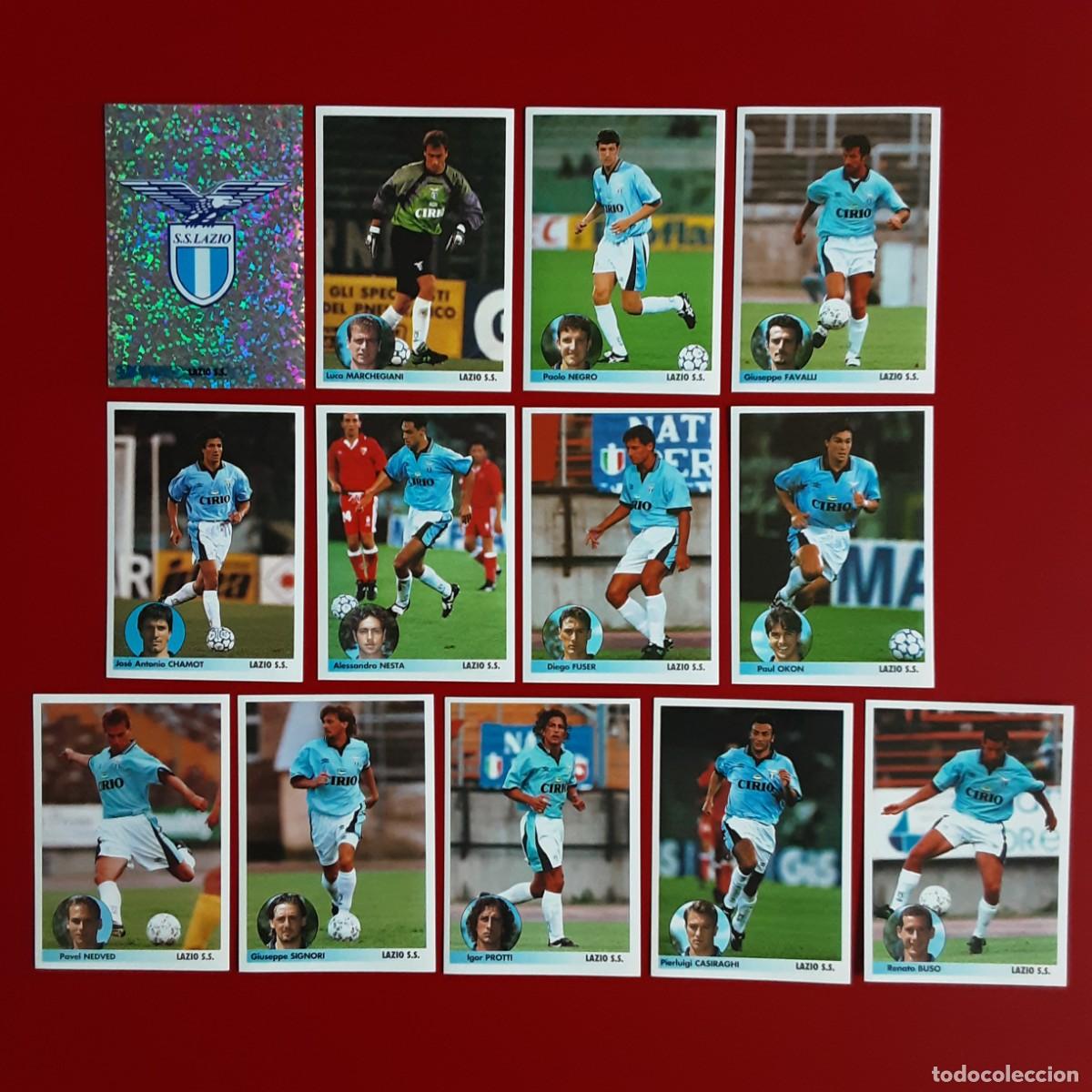 Cromos de f&uacute;tbol: EQUIPO COMPLETO LAZIO LOS MEJORES EQUIPOS DE EUROPA 1996/1997 PANINI-NUNCA PEGADO