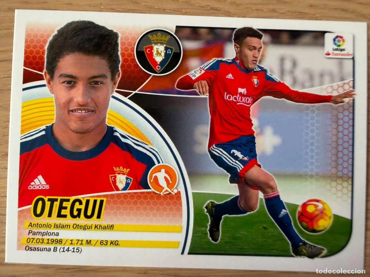 Cromos de f&uacute;tbol: 12B 12 B OTEGUI OSASUNA 2&ordm; EDICION 16 17 2016 2017 LIGA SANTANDER COLECCIONES ESTE SIN PEGAR STICKER