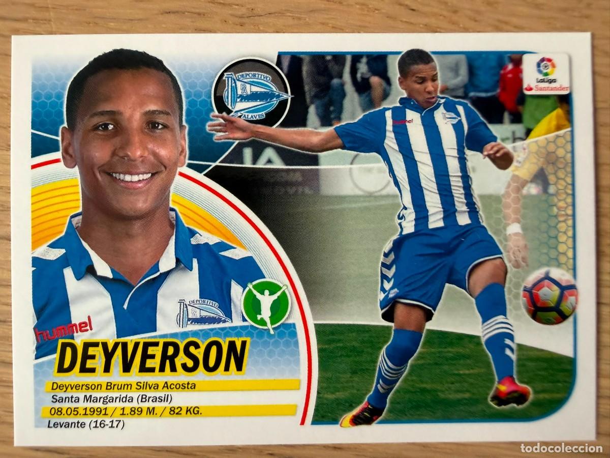 Cromos de f&uacute;tbol: DEYVERSON FICHAJE 8 ALAVES 16 17 2016 2017 LIGA SANTANDER COLECCIONES ESTE SIN PEGAR STICKER