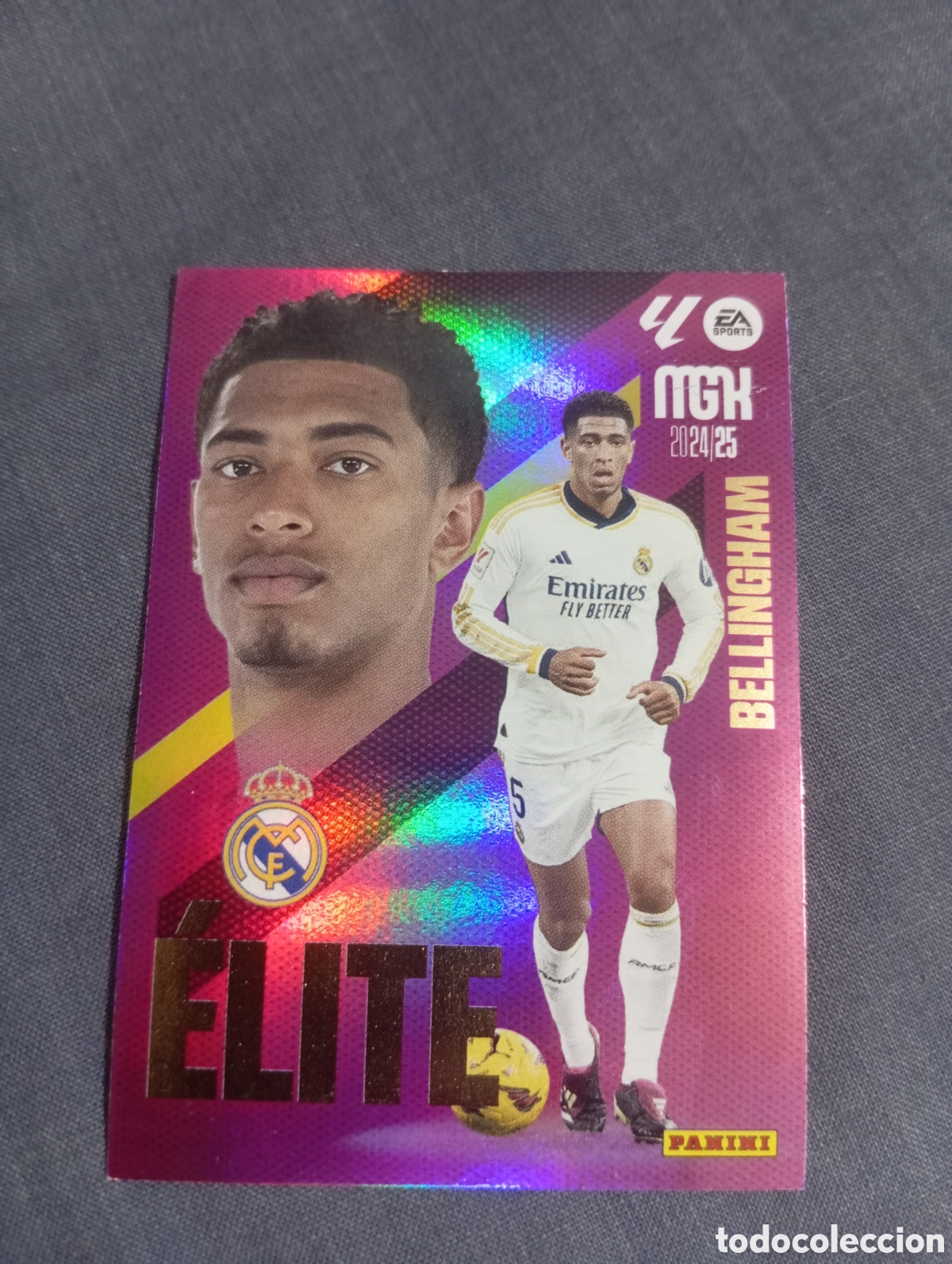 Cromos de f&uacute;tbol: Bellingham Real Madrid &Eacute;LITE n&deg;1 / PANINI MEGACRACKS 2024/2025