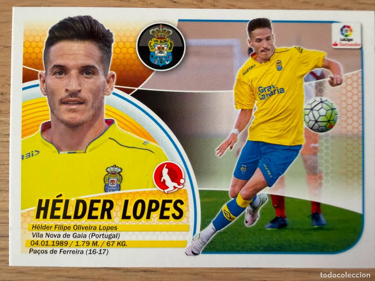 Cromos de f&uacute;tbol: HELDER LOPES FICHAJE 9 LAS PALMAS 16 17 2016 2017 LIGA SANTANDER COLECCIONES ESTE SIN PEGAR STICKER