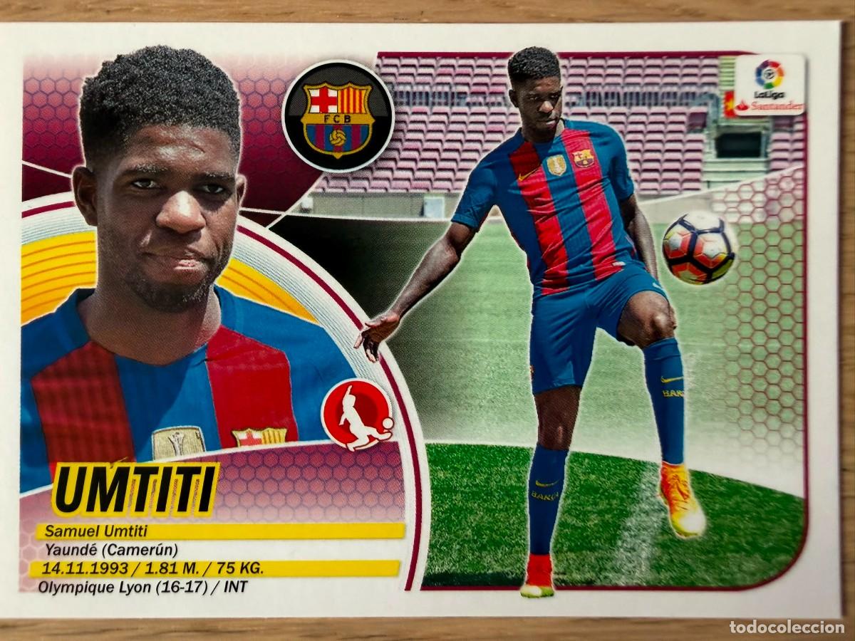 Cromos de f&uacute;tbol: UMTITI FICHAJE 11 BARCELONA 16 17 2016 2017 LIGA SANTANDER COLECCIONES ESTE SIN PEGAR STICKER