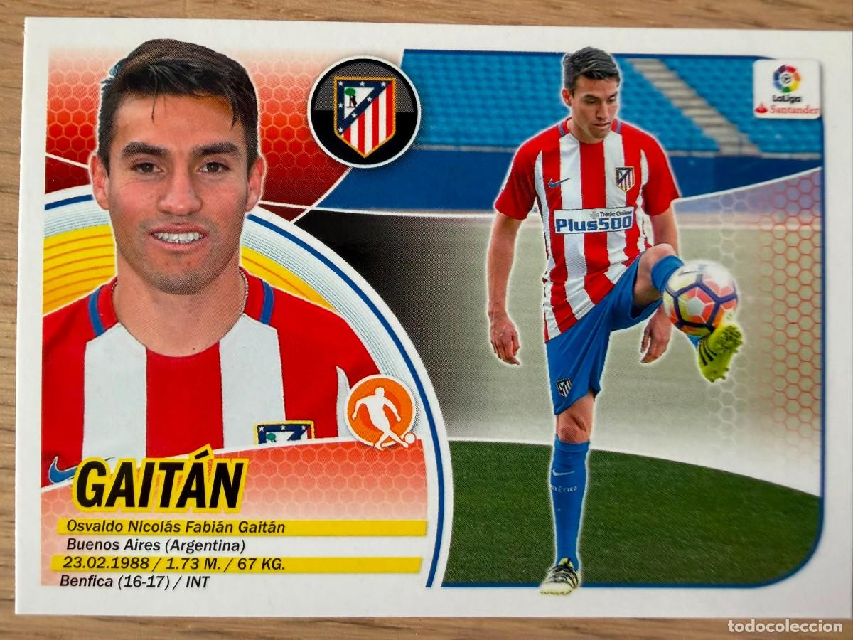 Cromos de f&uacute;tbol: GAITAN FICHAJE 12 ATLETICO MADRID 16 17 2016 2017 LIGA SANTANDER COLECCIONES ESTE SIN PEGAR STICKER
