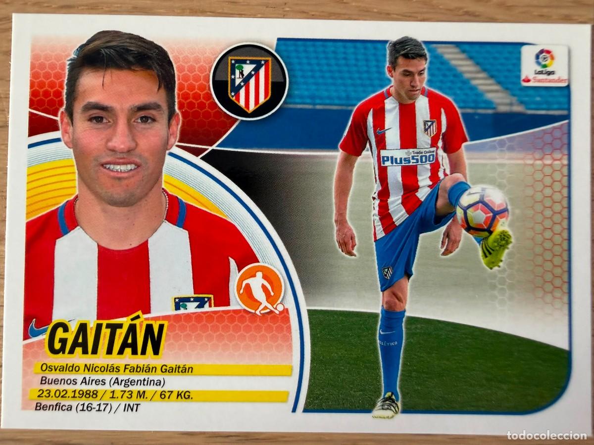 Cromos de f&uacute;tbol: GAITAN FICHAJE 12 ATLETICO MADRID 16 17 2016 2017 LIGA SANTANDER COLECCIONES ESTE SIN PEGAR STICKER