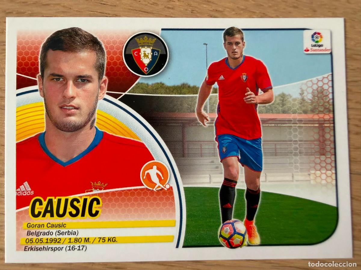 Cromos de f&uacute;tbol: CAUSIC FICHAJE 13 OSASUNA 16 17 2016 2017 LIGA SANTANDER COLECCIONES ESTE SIN PEGAR STICKER