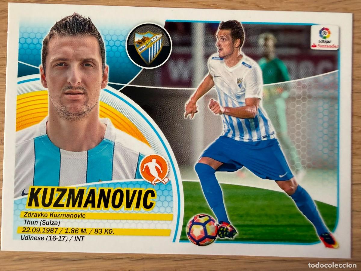 Cromos de f&uacute;tbol: KUZMANOVIC FICHAJE 14 MALAGA 16 17 2016 2017 LIGA SANTANDER COLECCIONES ESTE SIN PEGAR STICKER