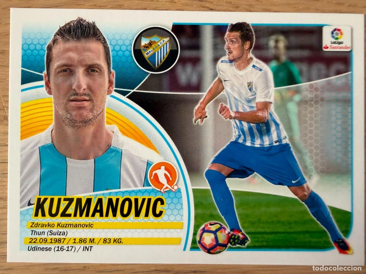Cromos de f&uacute;tbol: KUZMANOVIC FICHAJE 14 MALAGA 16 17 2016 2017 LIGA SANTANDER COLECCIONES ESTE SIN PEGAR STICKER