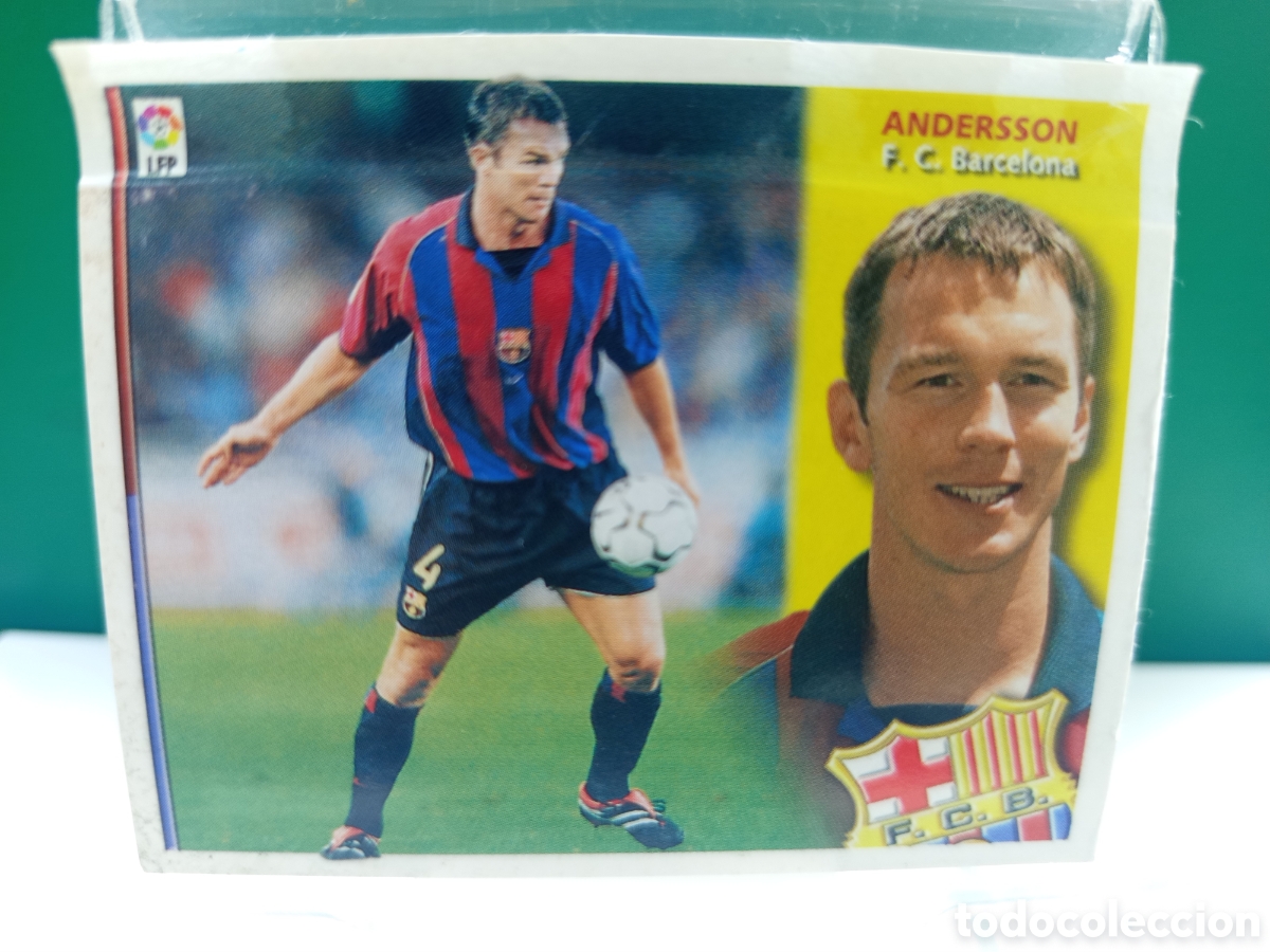 Cromos de f&uacute;tbol: ❇️ CROMO ⚽ ANDERSSON BARCELONA LIGA 02 03 2002 2003 ESTE LFP PANINI DESPEGADO EN VENTANILLA ❇️