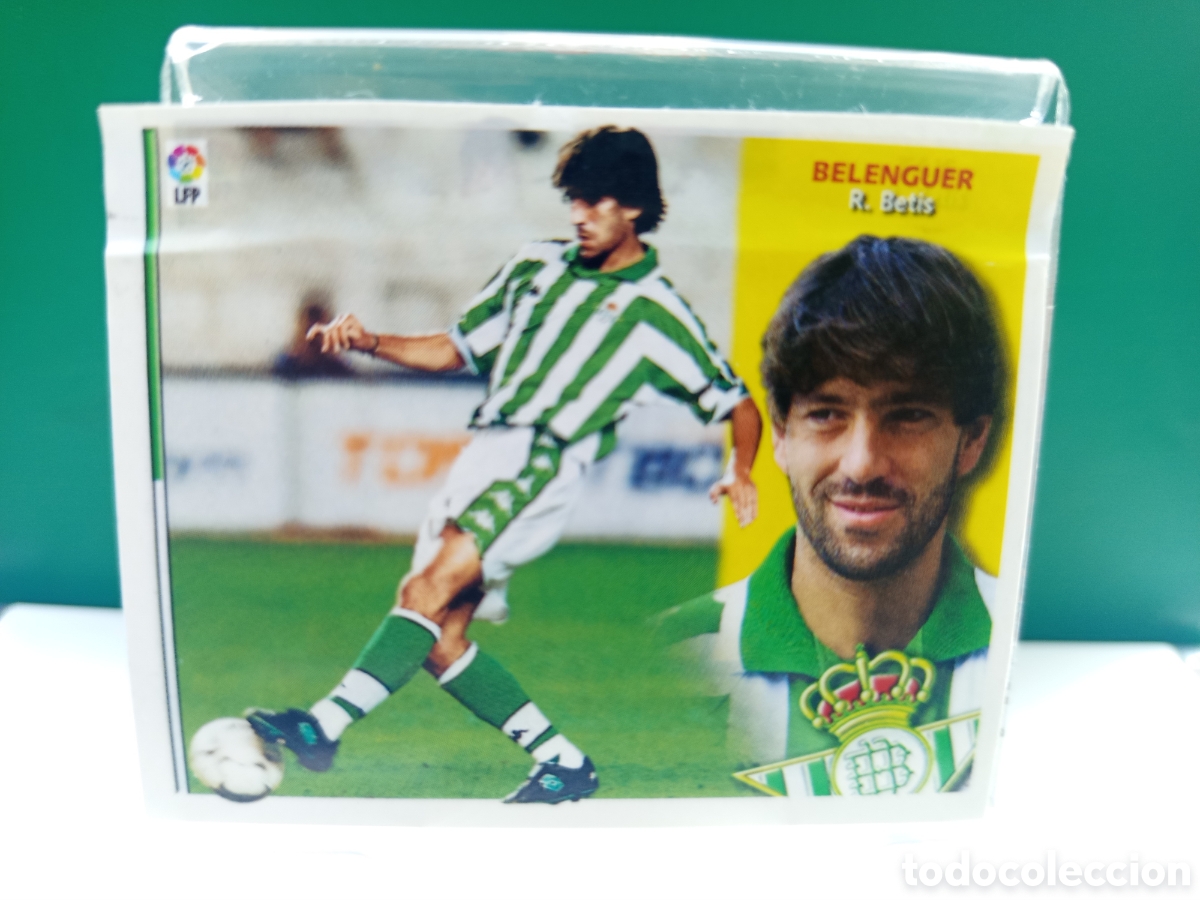 Fu&szlig;ball-Sticker: ❇️ CROMO ⚽ BELENGUER BETIS LIGA 02 03 2002 2003 ESTE LFP PANINI DESPEGADO EN VENTANILLA ❇️