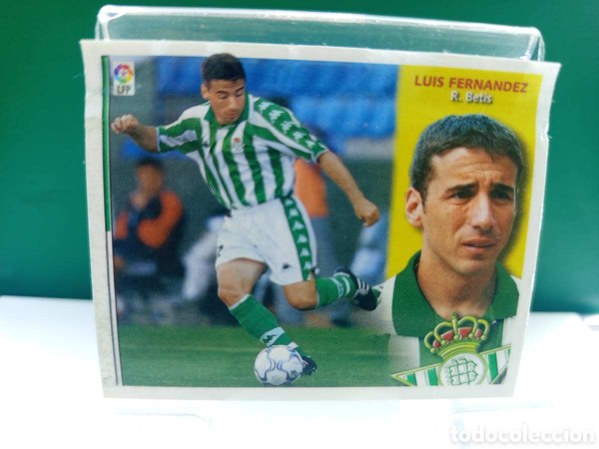 Fu&szlig;ball-Sticker: ❇️ CROMO ⚽ LUIS FERN&Aacute;NDEZ BETIS LIGA 02 03 2002 2003 ESTE LFP PANINI DESPEGADO EN VENTANILLA ❇️