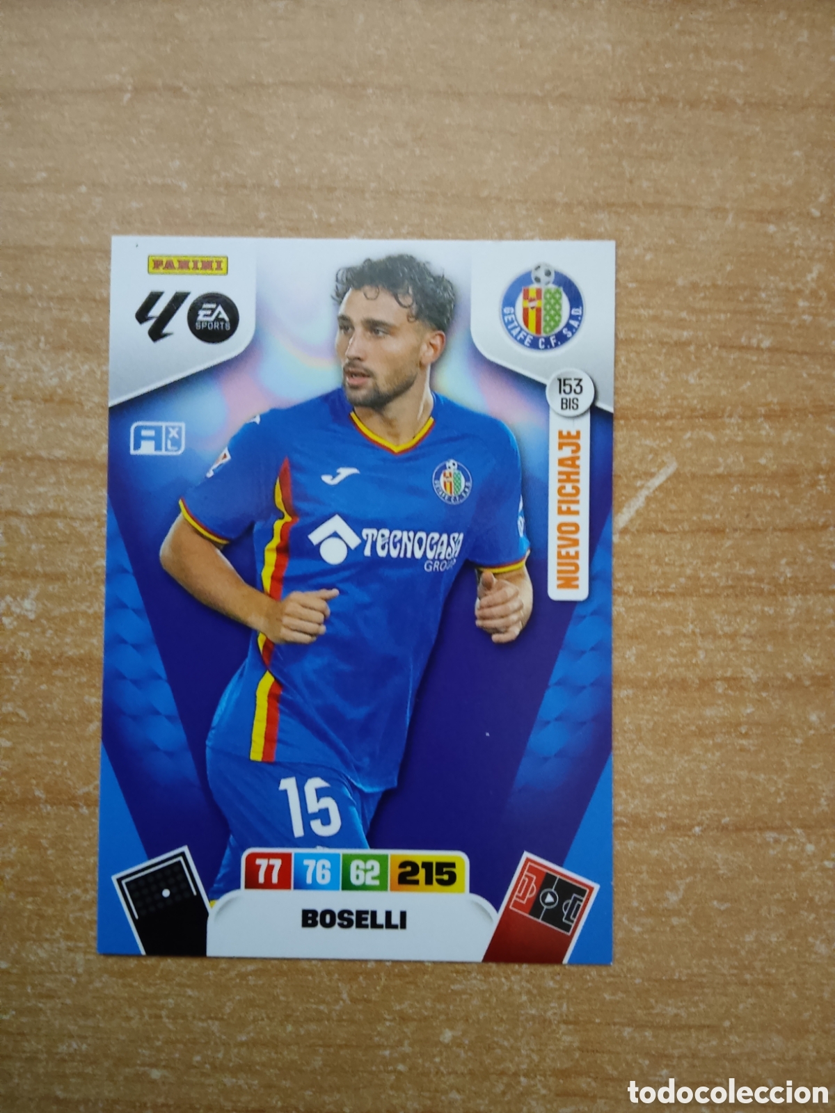 Cromos de f&uacute;tbol: 153 BIS BOSELLI GETAFE NUEVO FICHAJE ADRENALYN XL LIGA 2025 2026