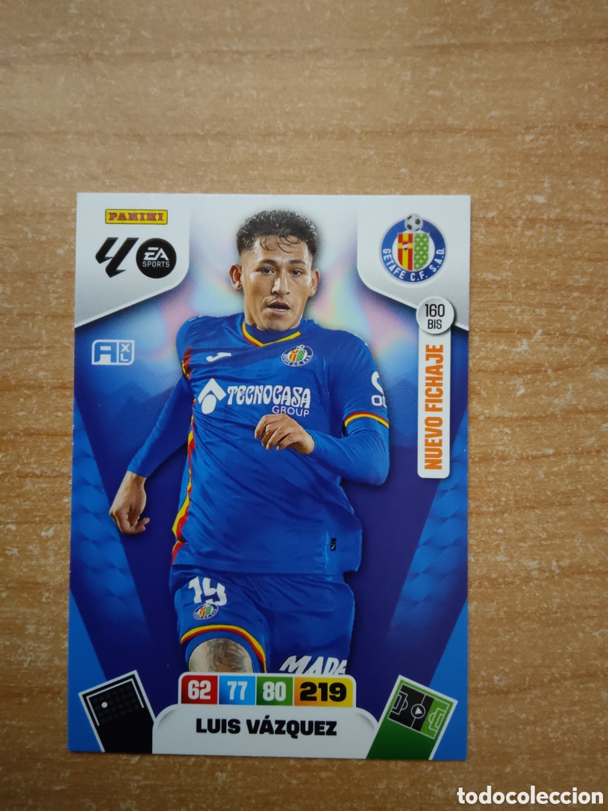 Cromos de f&uacute;tbol: 160 BIS LUIS VAZQUEZ GETAFE NUEVO FICHAJE ADRENALYN XL LIGA 2025 2026