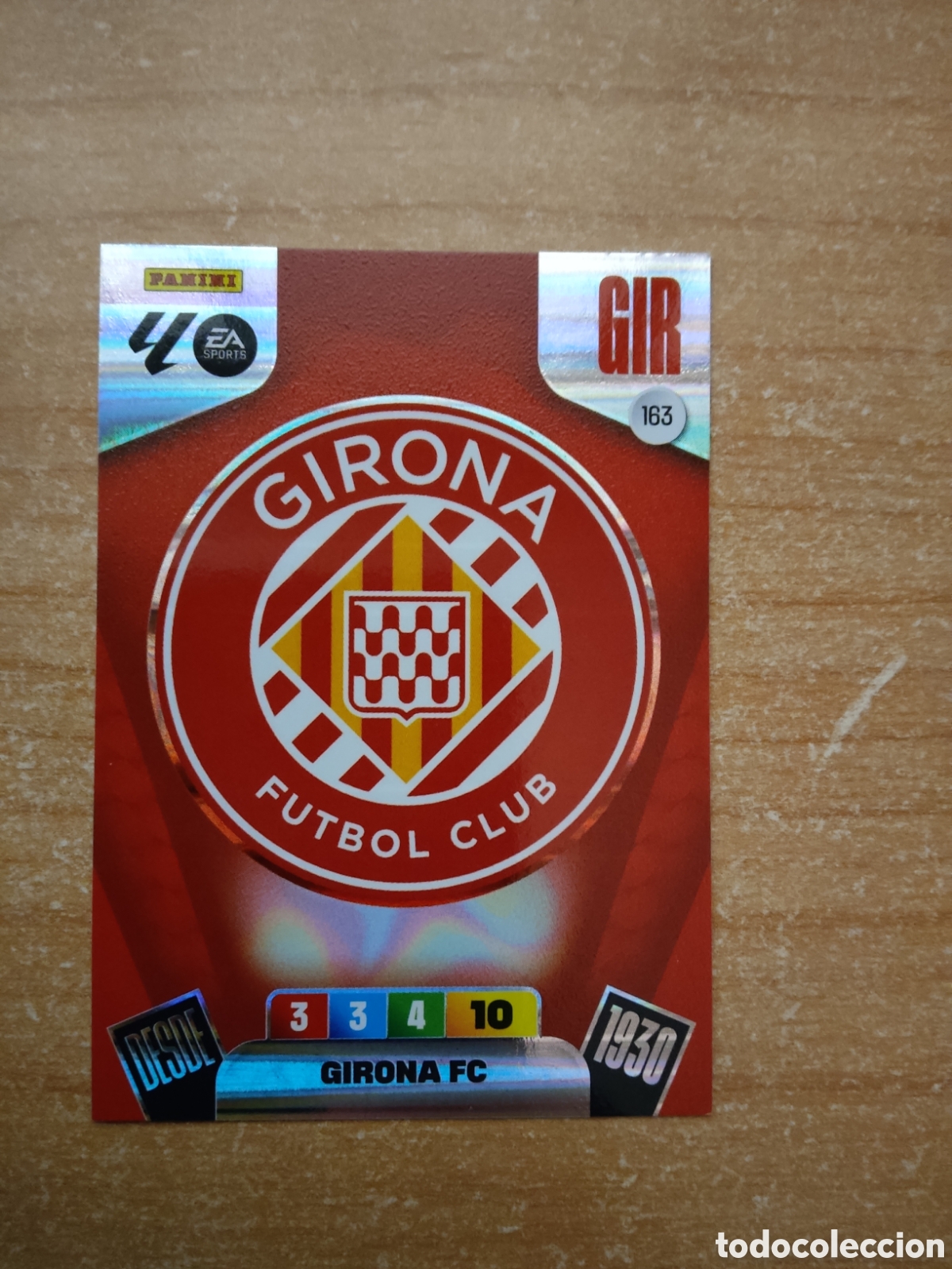Cromos de f&uacute;tbol: 163 ESCUDO GIRONA ADRENALYN XL LIGA 2025 2026