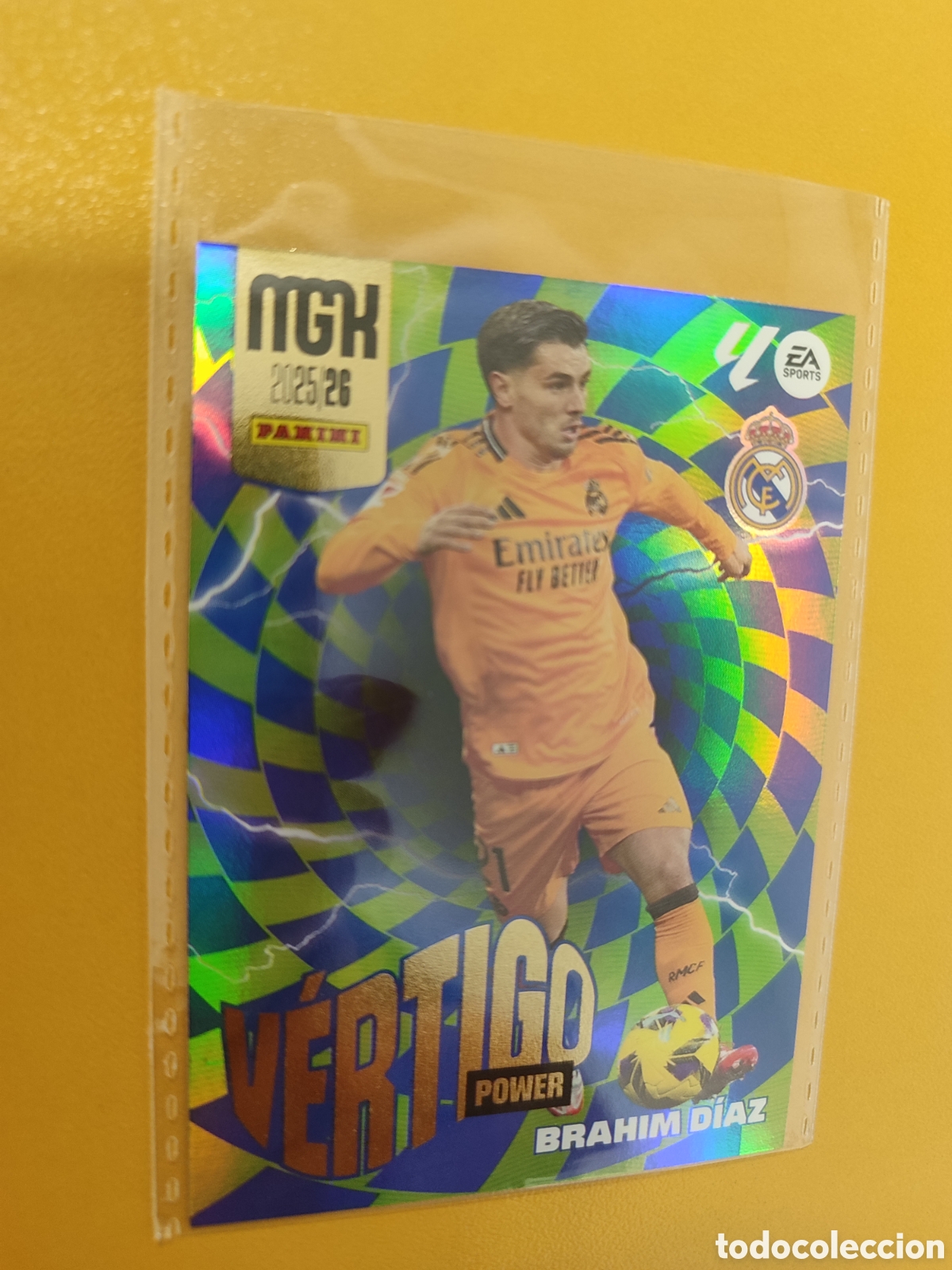 Cromos de f&uacute;tbol: Brahim D&iacute;az V&eacute;rtigo Power MGK 25/26