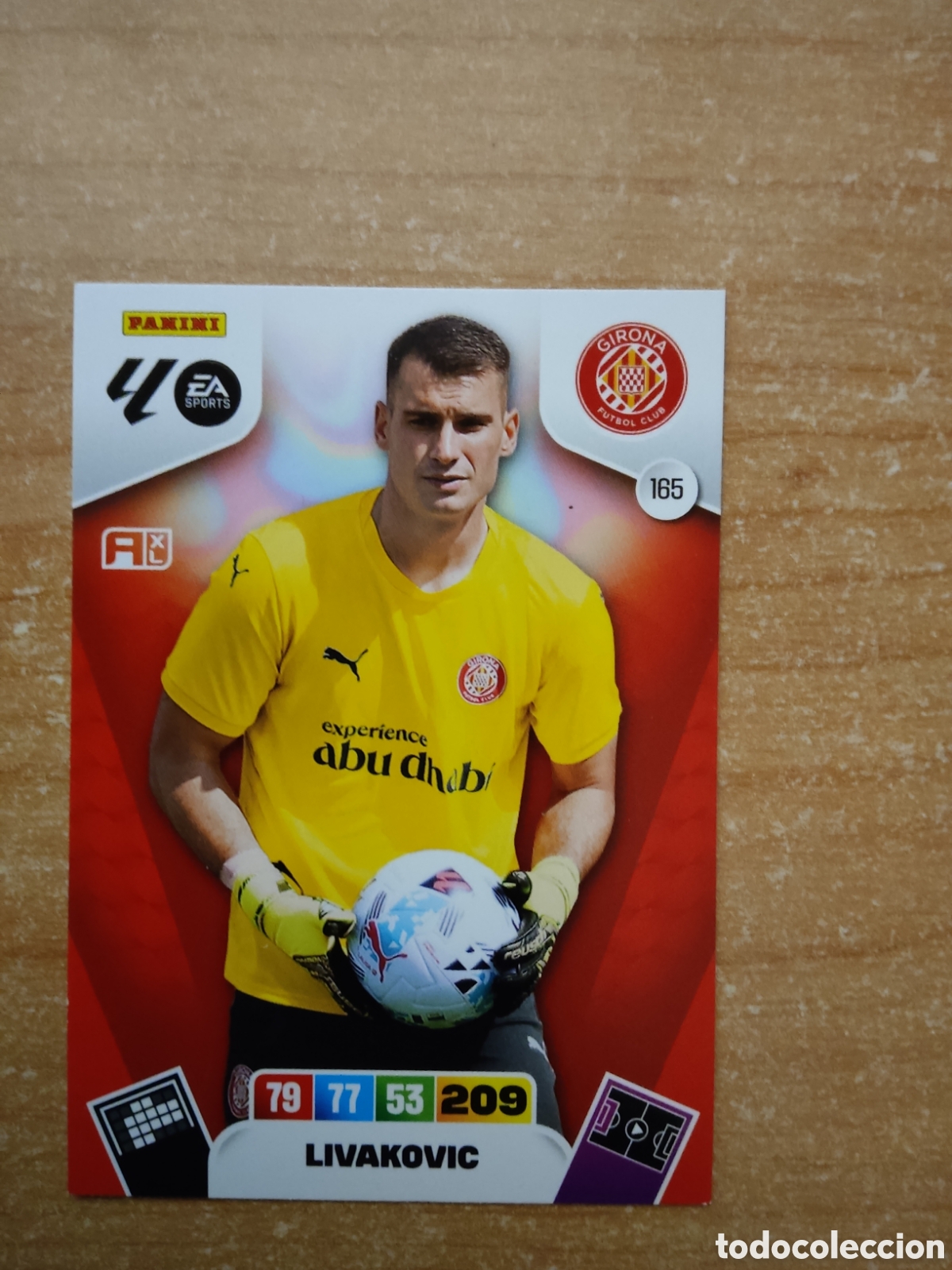 Cromos de f&uacute;tbol: 165 LIVAKOVIC GIRONA ADRENALYN XL LIGA 2025 2026