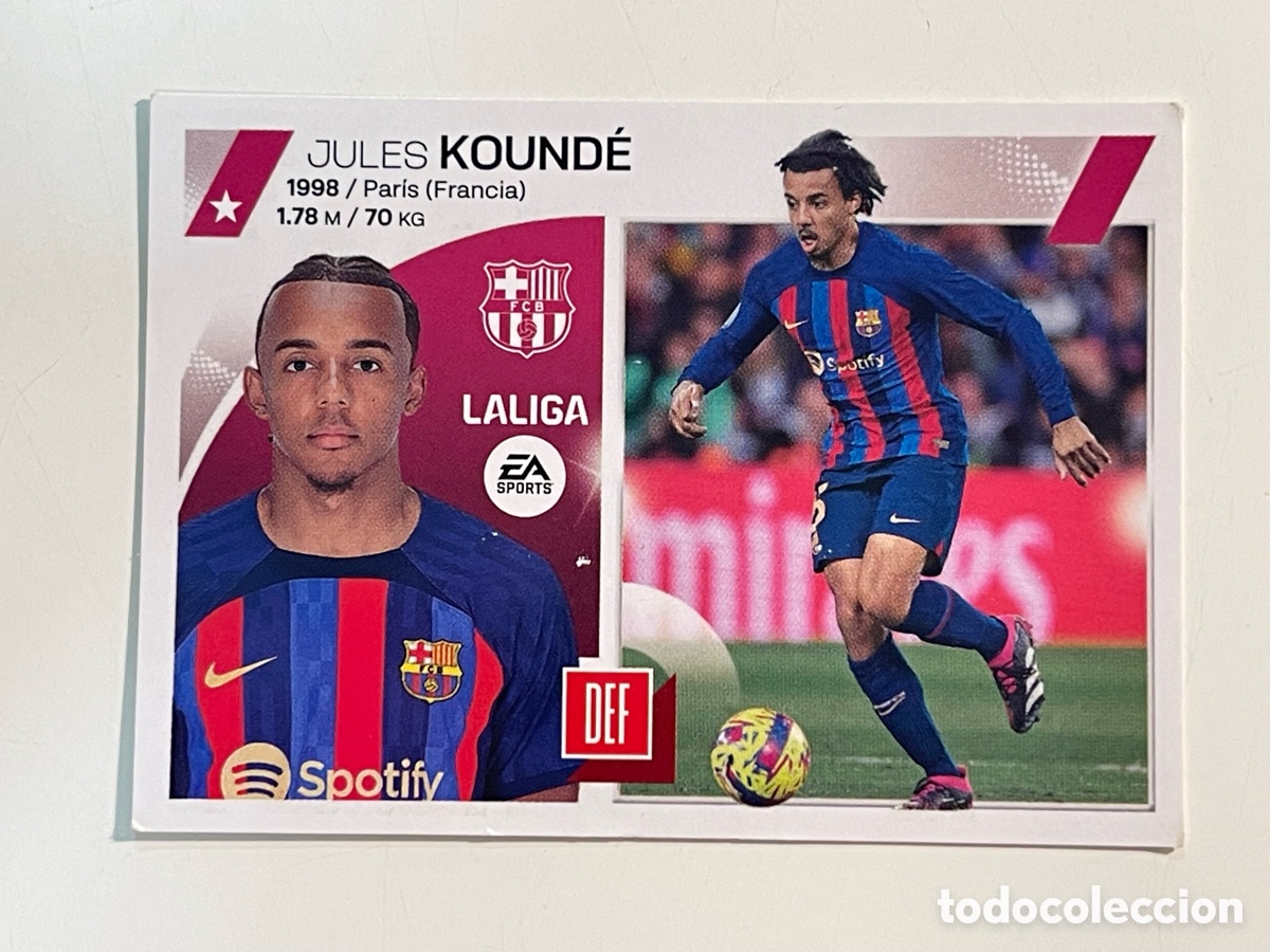 Cromos de f&uacute;tbol: Cromo JULES KOUND&Eacute; colecci&oacute;n album de cromos LIGA 2023-24 Coleccciones Este Panini