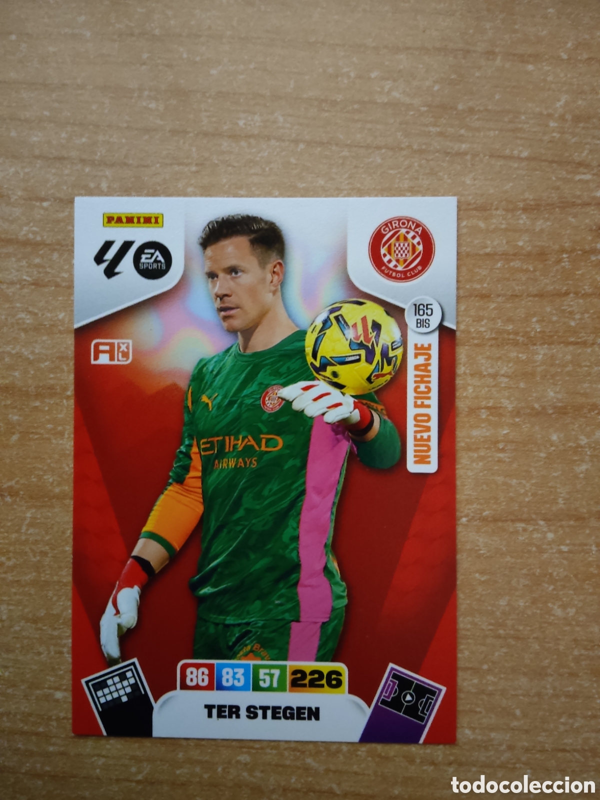 Cromos de f&uacute;tbol: 165 BIS TER STEGEN NUEVO FICHAJE GIRONA ADRENALYN XL LIGA 2025 2026