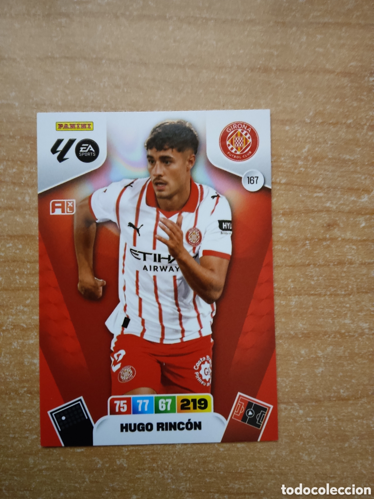 Cromos de f&uacute;tbol: 167 HUGO RINCON GIRONA ADRENALYN XL LIGA 2025 2026