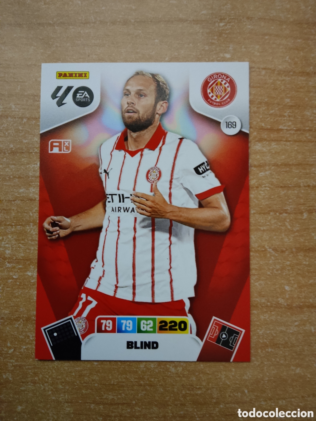 Cromos de f&uacute;tbol: 169 BLIND GIRONA ADRENALYN XL LIGA 2025 2026