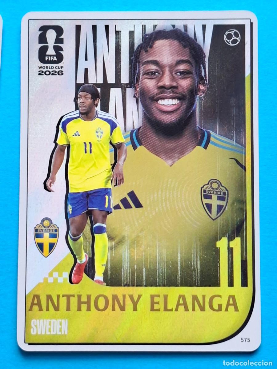 Football Stickers: Pictorial #575 ANTHONY ELANGA (Sweden) - PANINI KAYOU (China) FIFA World Cup 2026