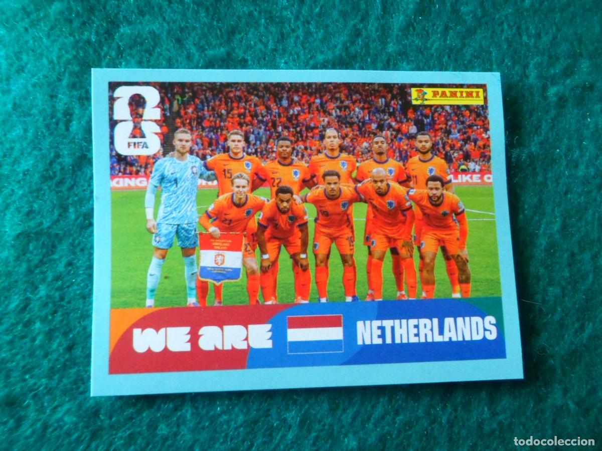 Cromos de f&uacute;tbol: CROMO FIFA WORLD CUP 2026. PANINI. EQUIPO (TEAM) PAISES BAJOS. NED 13
