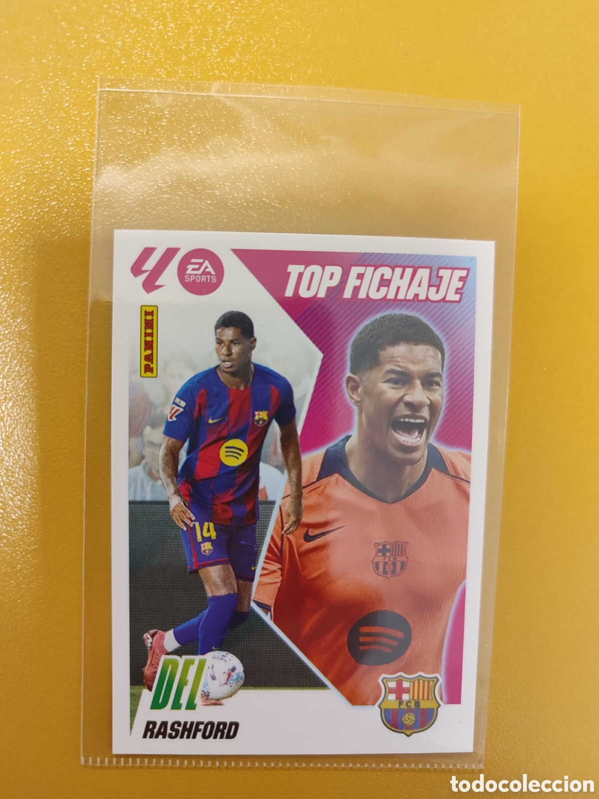 Cromos de f&uacute;tbol: Rashford Top Fichaje N&deg; 69 Este 25/26