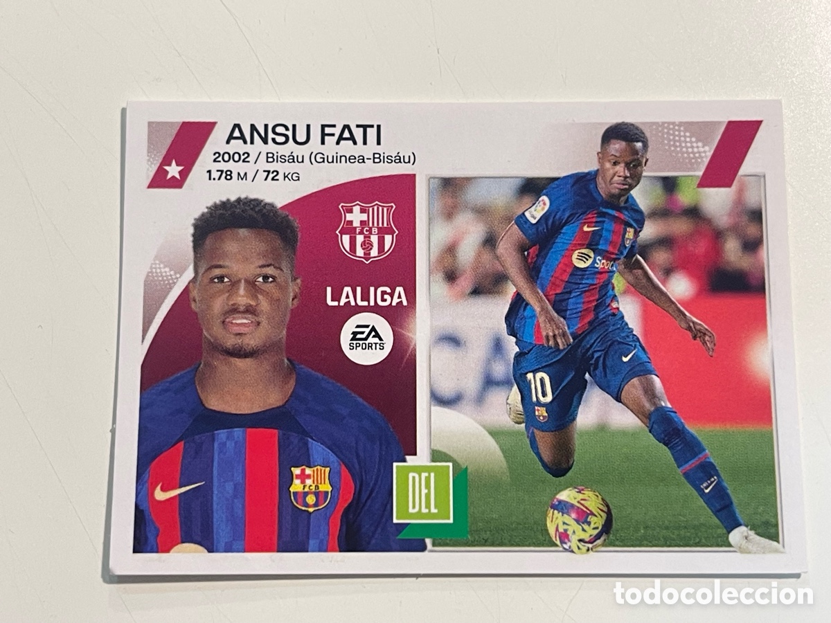 Cromos de f&uacute;tbol: Cromo ANSU FATI colecci&oacute;n album de cromos LIGA 2023-24 Coleccciones Este Panini