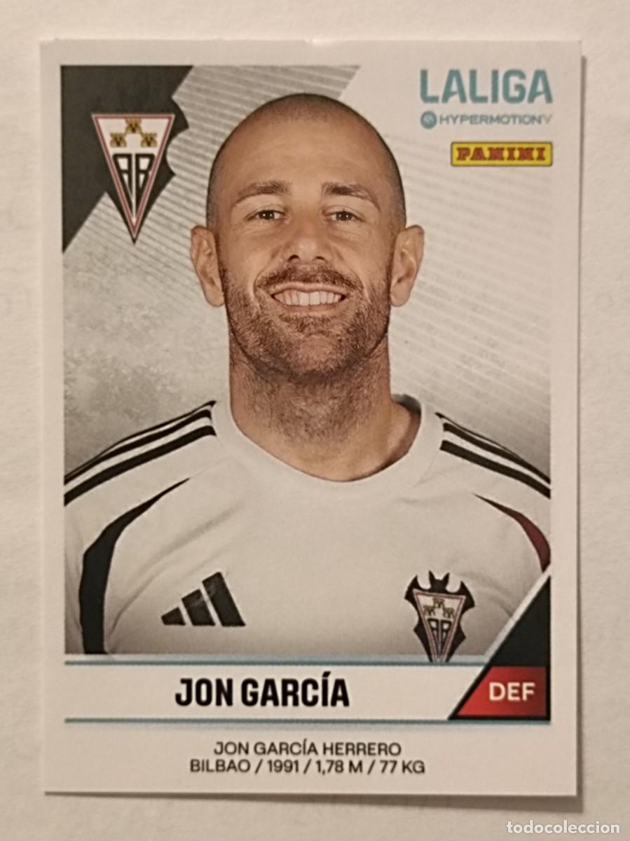 Cromos de f&uacute;tbol: #7 JON GARCIA (ALBACETE BALOMPIE) LIGA HYPERMOTION 24/25 PANINI