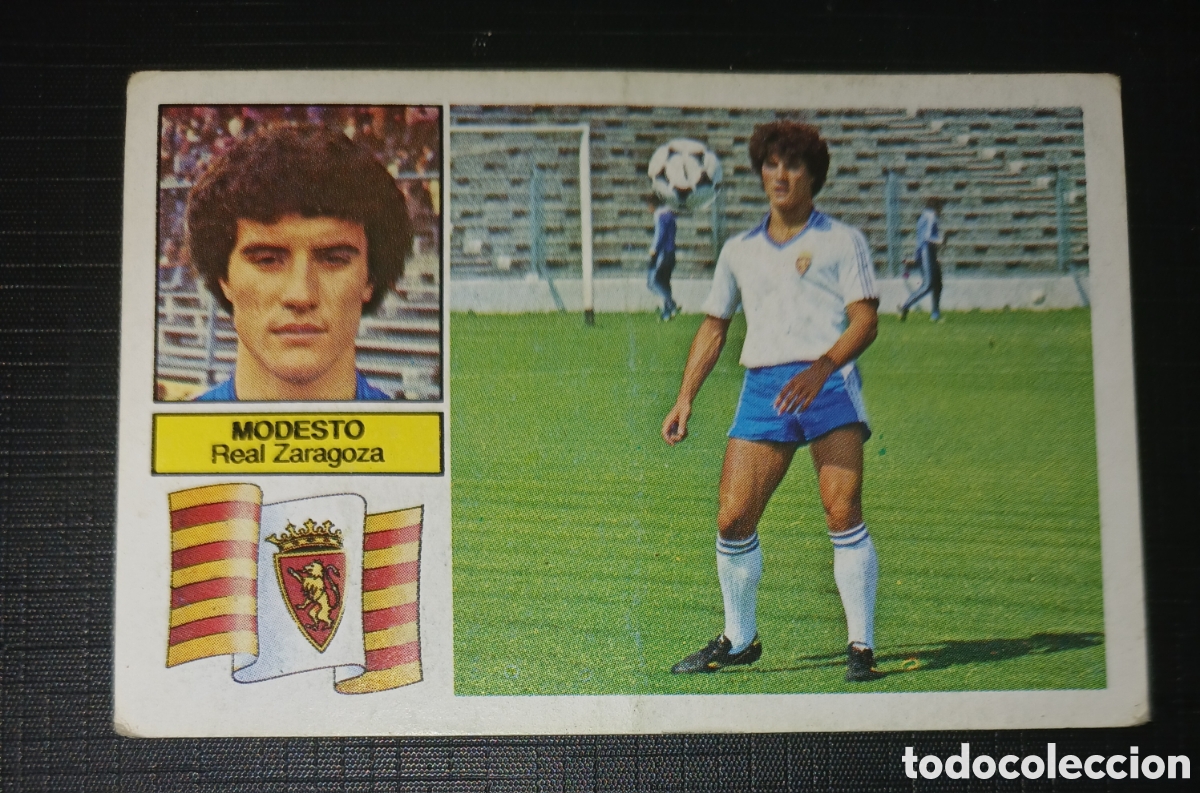 Cromos de f&uacute;tbol: Cromo Modesto - Real Zaragoza - Liga 82 83 / 1982 1983 - Ed. Este