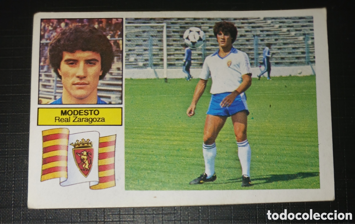 Cromos de f&uacute;tbol: Cromo Modesto - Real Zaragoza - Liga 82 83 / 1982 1983 - Ed. Este