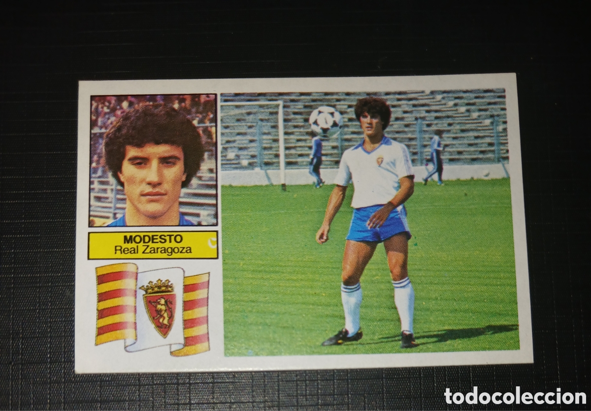 Cromos de f&uacute;tbol: Cromo Modesto - Real Zaragoza - Liga 82 83 / 1982 1983 - Ed. Este