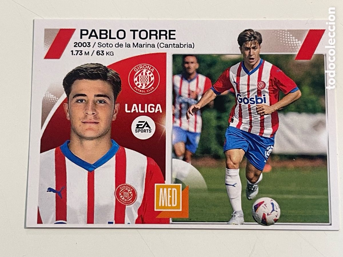 Football Stickers: Cromo PABLO TORRE &rdquo;GIRONA F.C.&rdquo; colecci&oacute;n album de cromos LIGA 2023-24 Coleccciones Este Panini