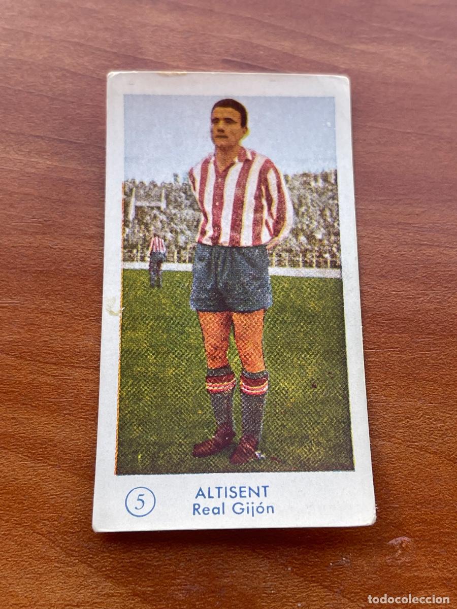 Cromos de f&uacute;tbol: ALTISENT 5 GIJ&Oacute;N Gr&aacute;ficas Bachende liga 1957 1958 sin pegar