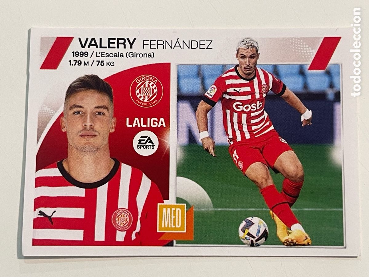 Football Stickers: Cromo VALERY FERNANDEZ &rdquo;GIRONA F.C&rdquo; colecci&oacute;n album de cromos LIGA 2023-24 Coleccciones Este Panini