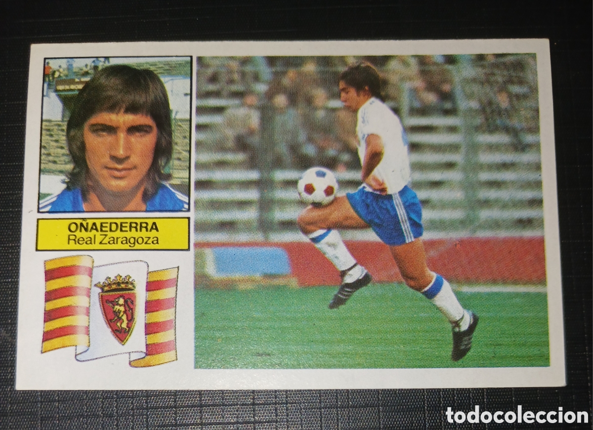 Cromos de f&uacute;tbol: Cromo O&ntilde;aederra (Baja) - Real Zaragoza - Liga 82 83 / 1982 1983 - Ed. Este