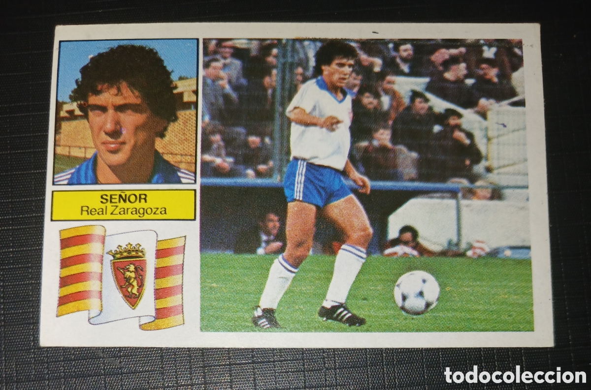 Cromos de f&uacute;tbol: Cromo Se&ntilde;or - Real Zaragoza - Liga 82 83 / 1982 1983 - Ed. Este