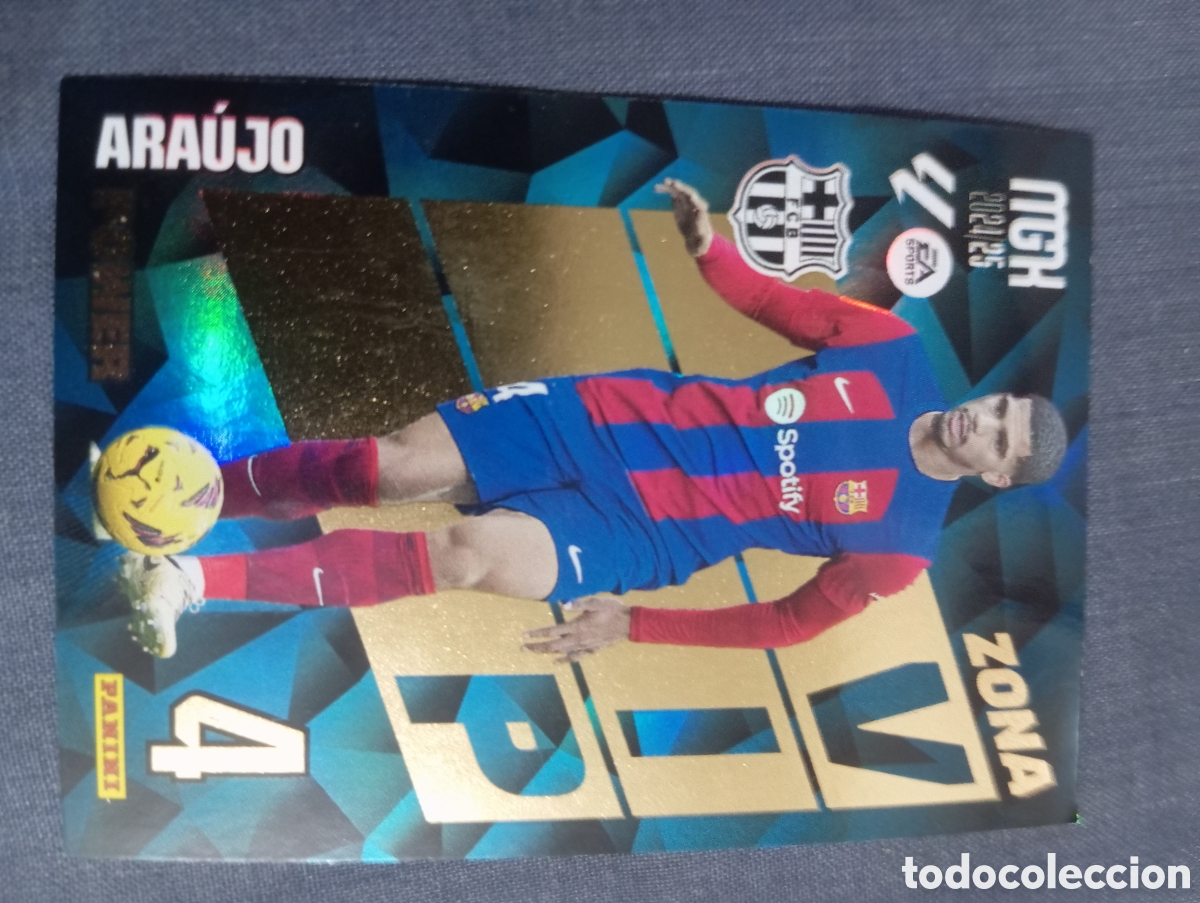 Cromos de f&uacute;tbol: Ara&uacute;jo Barcelona ZONA VIP POWER n&deg;P 388 / PANINI MEGACRACKS 2024/2025