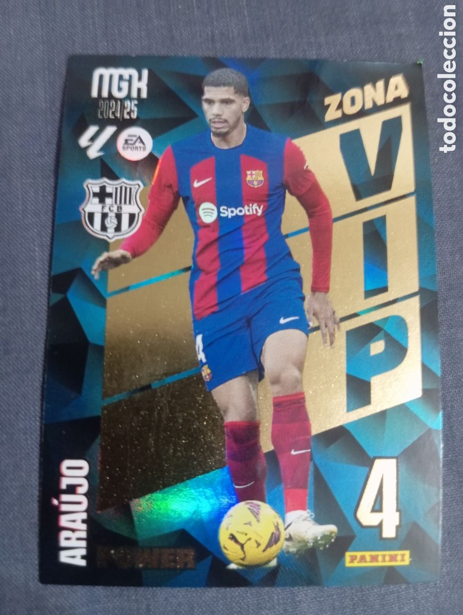 Fu&szlig;ball-Sticker: Ara&uacute;jo Barcelona ZONA VIP POWER n&deg;P 388 / PANINI MEGACRACKS 2024/2025