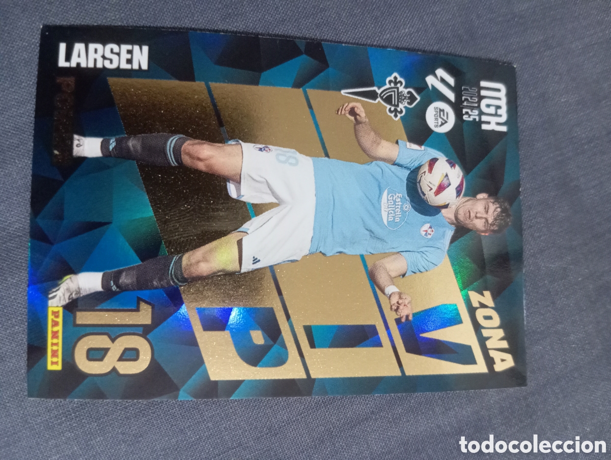 Cromos de f&uacute;tbol: Larsen Celta de Vigo ZONA VIP POWER n&deg;P 398 / PANINI MEGACRACKS 2024/2025