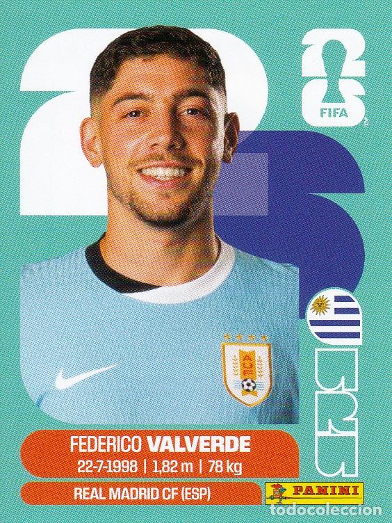 Cromos de f&uacute;tbol: FIFA WORLD CUP 2026 * VALVERDE N&ordm; 10 * DE URUGYAY - NUEVO DE SOBRE (A-18)