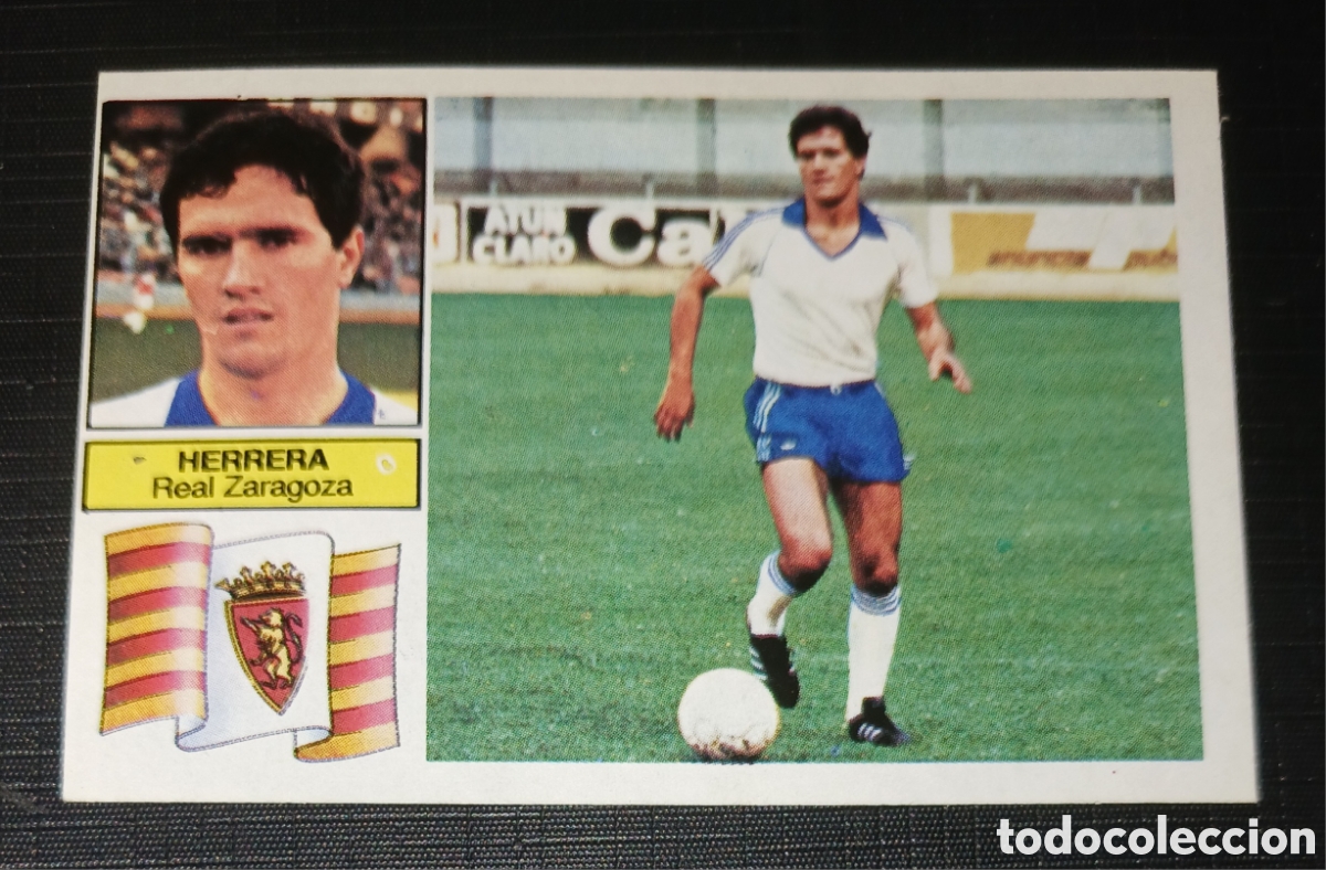 Cromos de f&uacute;tbol: Cromo Baja Herrera - Real Zaragoza - Liga 82 83 / 1982 1983 - Ed. Este