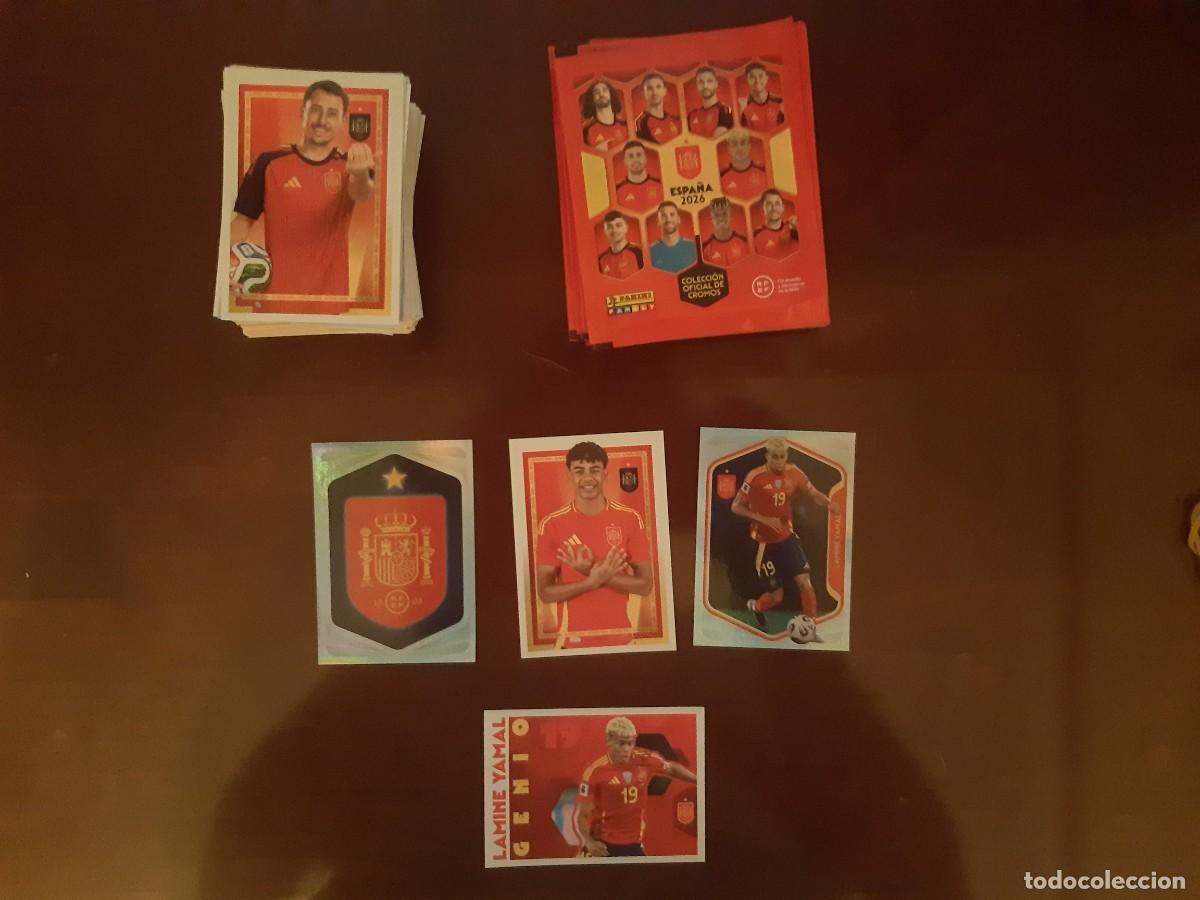Cromos de f&uacute;tbol: Lote de 205 cromos y 17 sobres del album Espa&ntilde;a 2026 (Seleccion Espa&ntilde;ola) - Panini - Carrefour